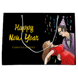 Sacola Para Presentes Grande Happy New Year