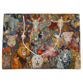 Sacola Para Presentes Grande "Harmonia selvagem"