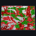Sacola Para Presentes Grande Haus Do Padrão De Xmas De Prata De Camo<br><div class="desc">Veja o Haus do Camo Christmas Stocking Collections para as ideias mais radicais de presentes.</div>