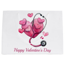 Sacola Para Presentes Grande Healing Hearts Valentine Design