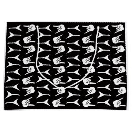 Sacola Para Presentes Grande Heavy Metal Guitar Rock and Roll