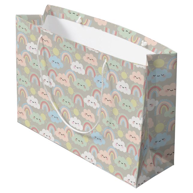 Sacola Para Presentes Grande ‘Hello baby’ Gift Bag (Verso inclinado)