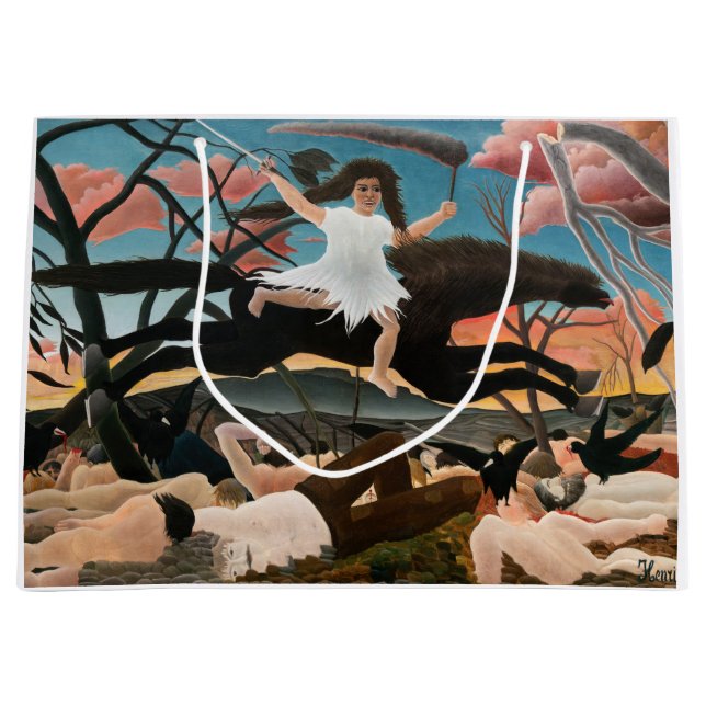 Sacola Para Presentes Grande Henri Rousseau - A Guerra (Frente)