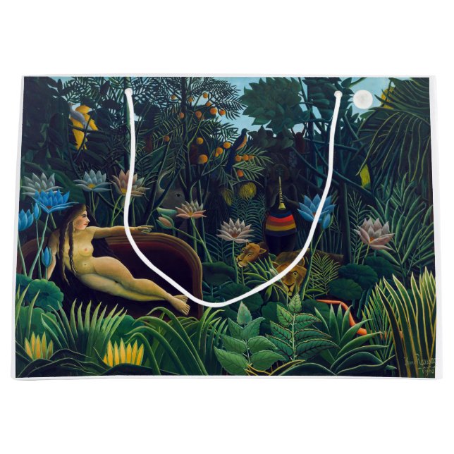 Sacola Para Presentes Grande Henri Rousseau - O Sonho / Le Reve (Frente)