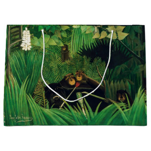 Sacola Para Presentes Grande Henri Rousseau - Os Jesters Feliz