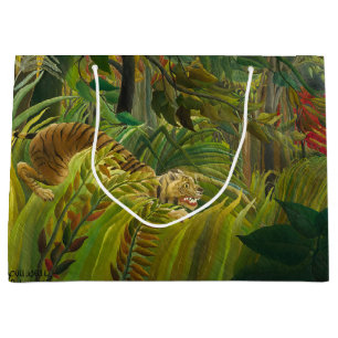 Sacola Para Presentes Grande Henri Rousseau - Surpreendido!