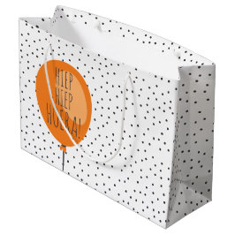 Sacola Para Presentes Grande Hiep Hoera Orange Balloon Holandês Aniversário