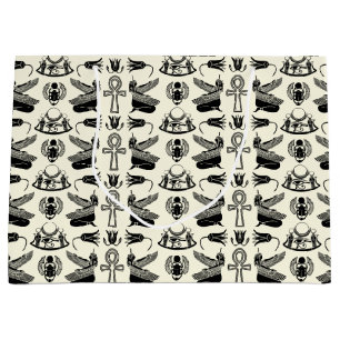 Sacola Para Presentes Grande Hieroglifos Egípcios Dão Bag