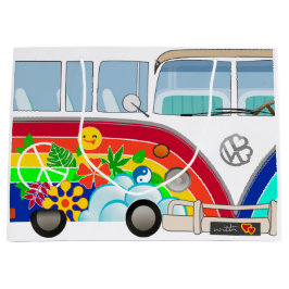 Sacola Para Presentes Grande hippie T1