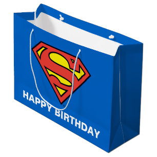 Sacola Para Presentes Grande HISTÓRIAS EM QUADRINHOS DC Superman Logotipo c