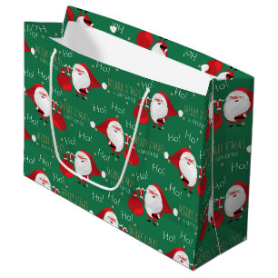 Sacola Para Presentes Grande Ho Ho Papais noeis Grande Saco de Presente