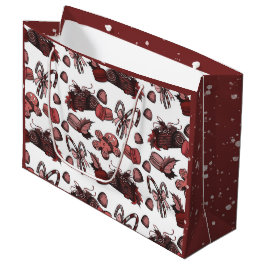 Sacola Para Presentes Grande Holiday Sweets- Peppermint (Solid)