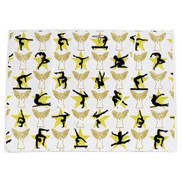 SACOLA PARA PRESENTES GRANDE HOLLY JOLLY GYMNASTICS NATMAS