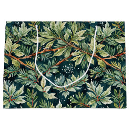 Sacola Para Presentes Grande Holly, Spruce, Verde-Neve