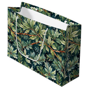 Sacola Para Presentes Grande Holly, Spruce, Verde-Neve