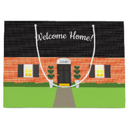 Sacola Para Presentes Grande Home Brick novo para o Reportador de Boas-vindas