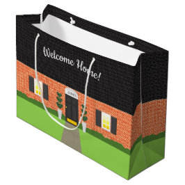 Sacola Para Presentes Grande Home Brick novo para o Reportador de Boas-vindas