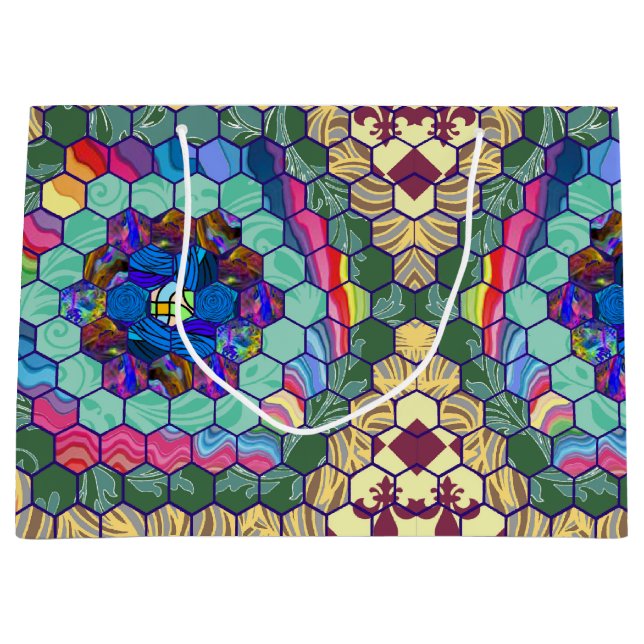 Sacola Para Presentes Grande Homemade Quilt (Frente)