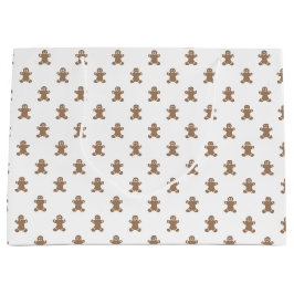 Sacola Para Presentes Grande Homens de pão-de-gengibre