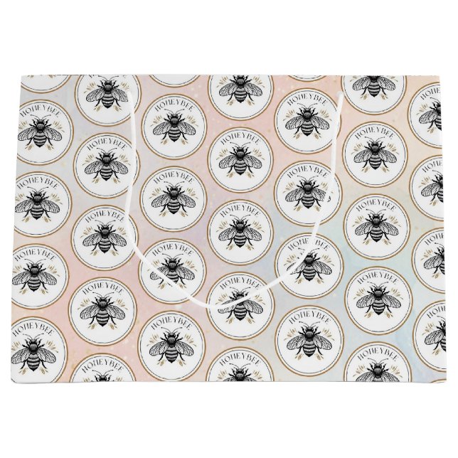 Sacola Para Presentes Grande Honey Bee (Frente)