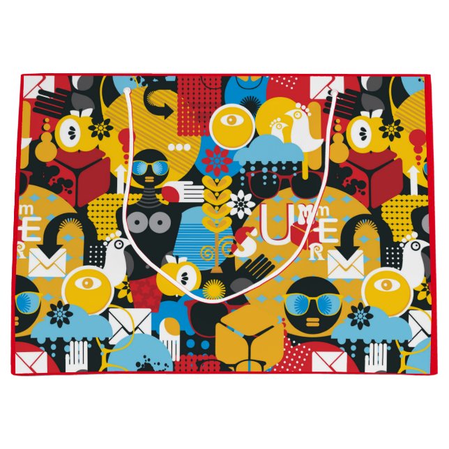 Sacola Para Presentes Grande Hora de Verão (Frente)