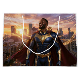 SACOLA PARA PRESENTES GRANDE HOUSTON - SUPERHERO