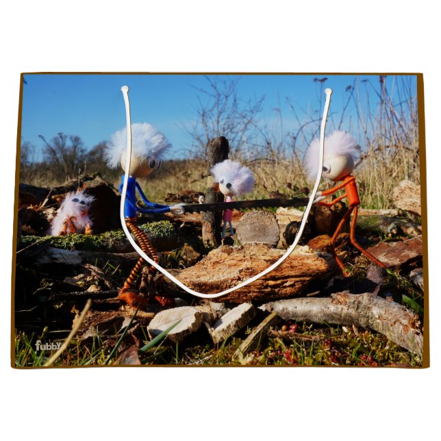 Sacola Para Presentes Grande Houtzagerij van de Fubby's. (Frente)