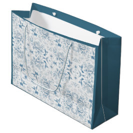 Sacola Para Presentes Grande Hummingbird Toile Gift Bags