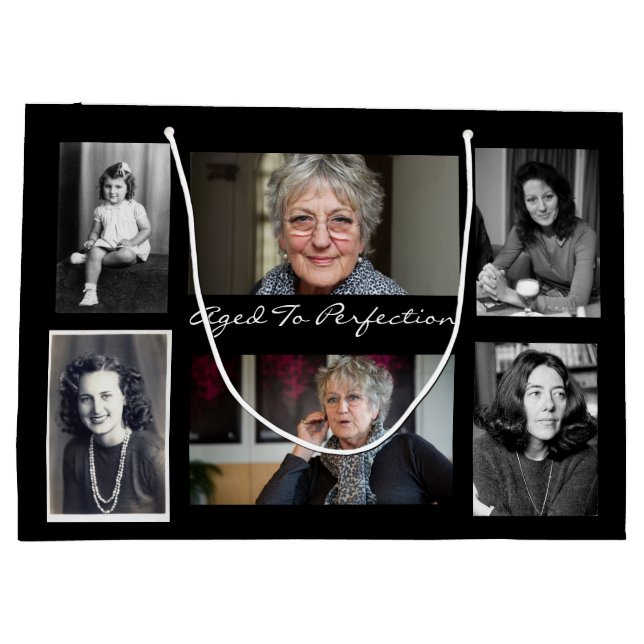 Sacola Para Presentes Grande Idade para Perfeição Fotos (Verso)