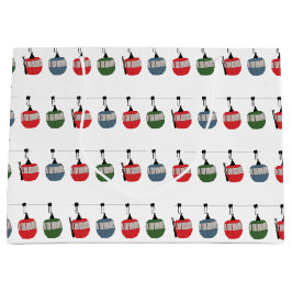 Sacola Para Presentes Grande Ilustração de Elevação de Esquema Retroativo