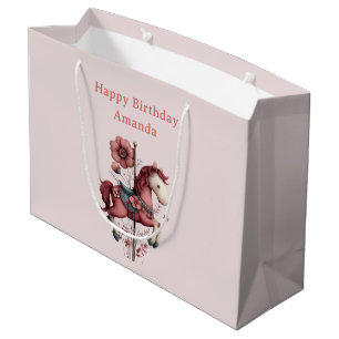 Sacola Para Presentes Grande Imagem de Cavalo de Carrossel Caprichoso de Aniver