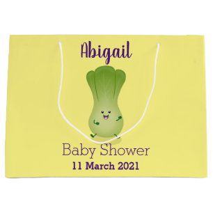 Sacola Para Presentes Grande Imagem de desenho animado bonito de "baby bok choy