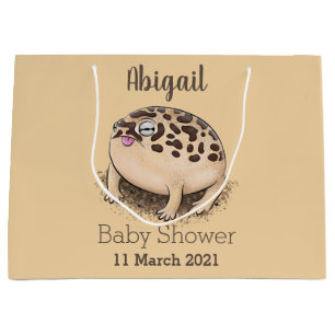 Sacola Para Presentes Grande Imagem de desenho animado do sapo de chuva deserto