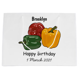 Sacola Para Presentes Grande Imagem de desenho em Capsicum