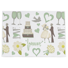 Sacola Para Presentes Grande Imagens especiais do dia do casamento