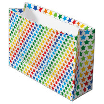 Impressão de Estrelas Arco-Íris Multicolor, Arco-Í