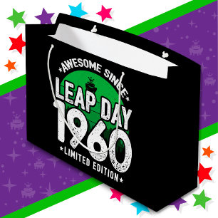 Sacola Para Presentes Grande Incrível Desde 1960 Dia do Ano Leap Fev 29 Anivers