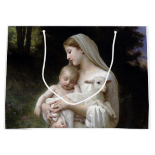 Sacola Para Presentes Grande Inocência (Madonna e Child), Bouguereau