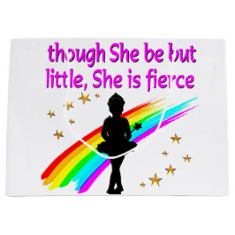 SACOLA PARA PRESENTES GRANDE INSPIRANDO DESIGN DE COTAÇÃO DE BALLERINA