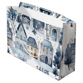 Sacola Para Presentes Grande Inverno Onederland Casas de Natal Aniversário