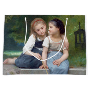 Sacola Para Presentes Grande Irmãs, Bouguereau