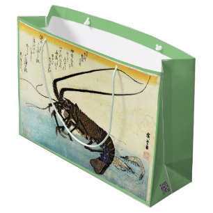 Sacola Para Presentes Grande Isebi & Ebi - Lagosta (Lagosta Espinosa) e Camarão