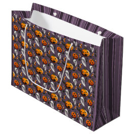 Sacola Para Presentes Grande Jack-o-Ghost Roxo