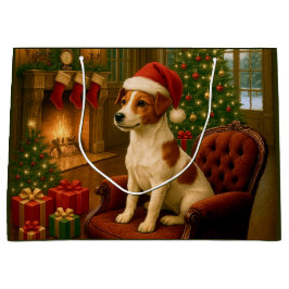 Sacola Para Presentes Grande Jack Russell Terrier 