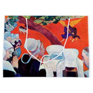 Sacola Para Presentes Grande Jacob Luta com o Anjo, Gauguin
