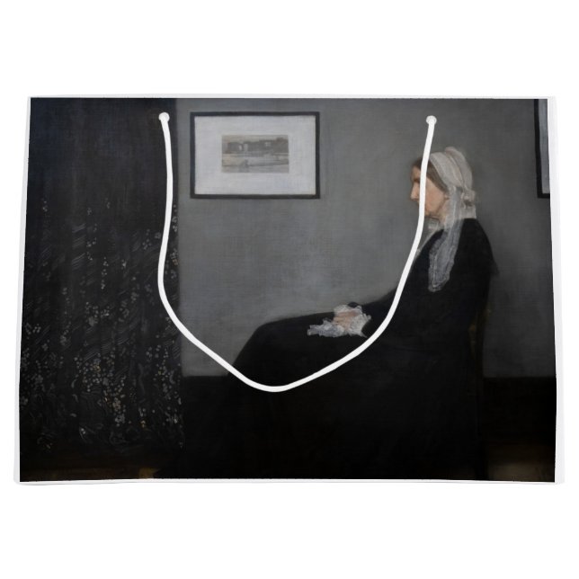 Sacola Para Presentes Grande James Whistler - Retrato da Mãe da Artista (Frente)