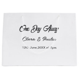 Sacola Para Presentes Grande Jantar de ensaio Uma noite antes do nome da