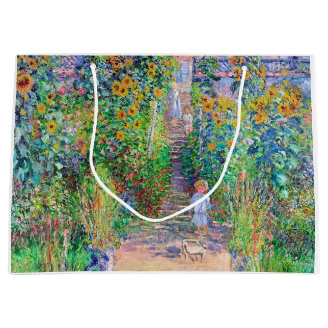 Sacola Para Presentes Grande Jardim do Artista, Monet (Frente)