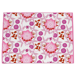 Sacola Para Presentes Grande Jardim rosa