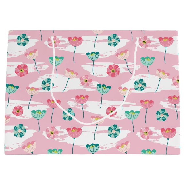 Sacola Para Presentes Grande Jardim Springtime (Frente)